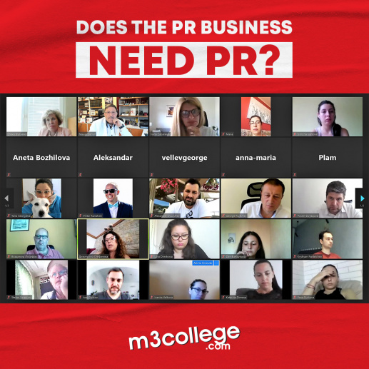 Maxim Behar Leads M3 College`s Online Event - „Does the PR Business Need PR“